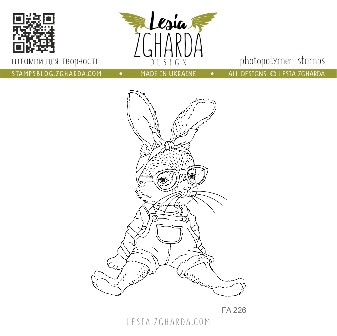 {FA226} Stamp "The Baby Rabbit Girl"