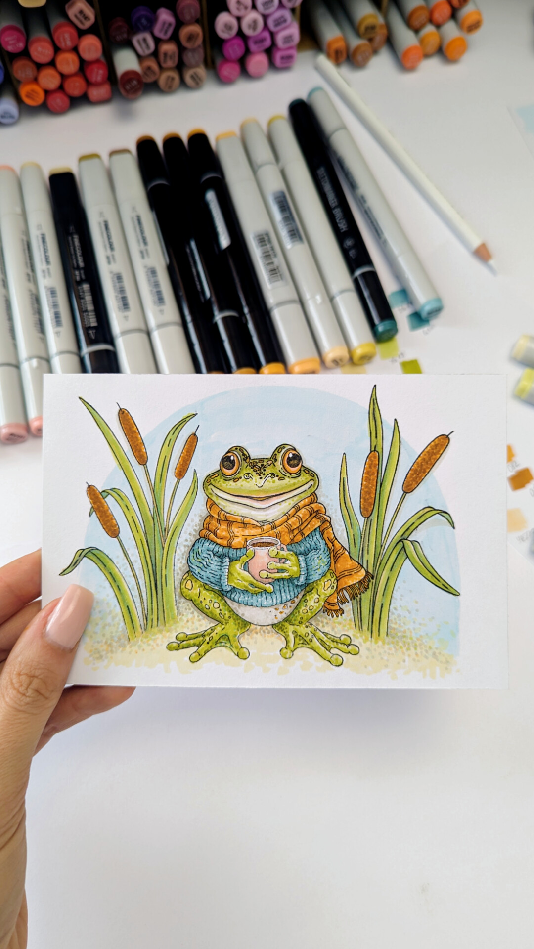 {FL387} Stamp Set "Reed Grass and Stones"