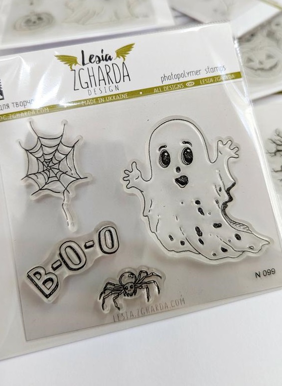 {N099} Stamp Set "Halloween Ghostly Fun"