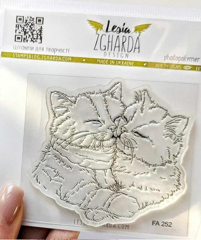 {FA252} Stamp "Kitten Cuddles"