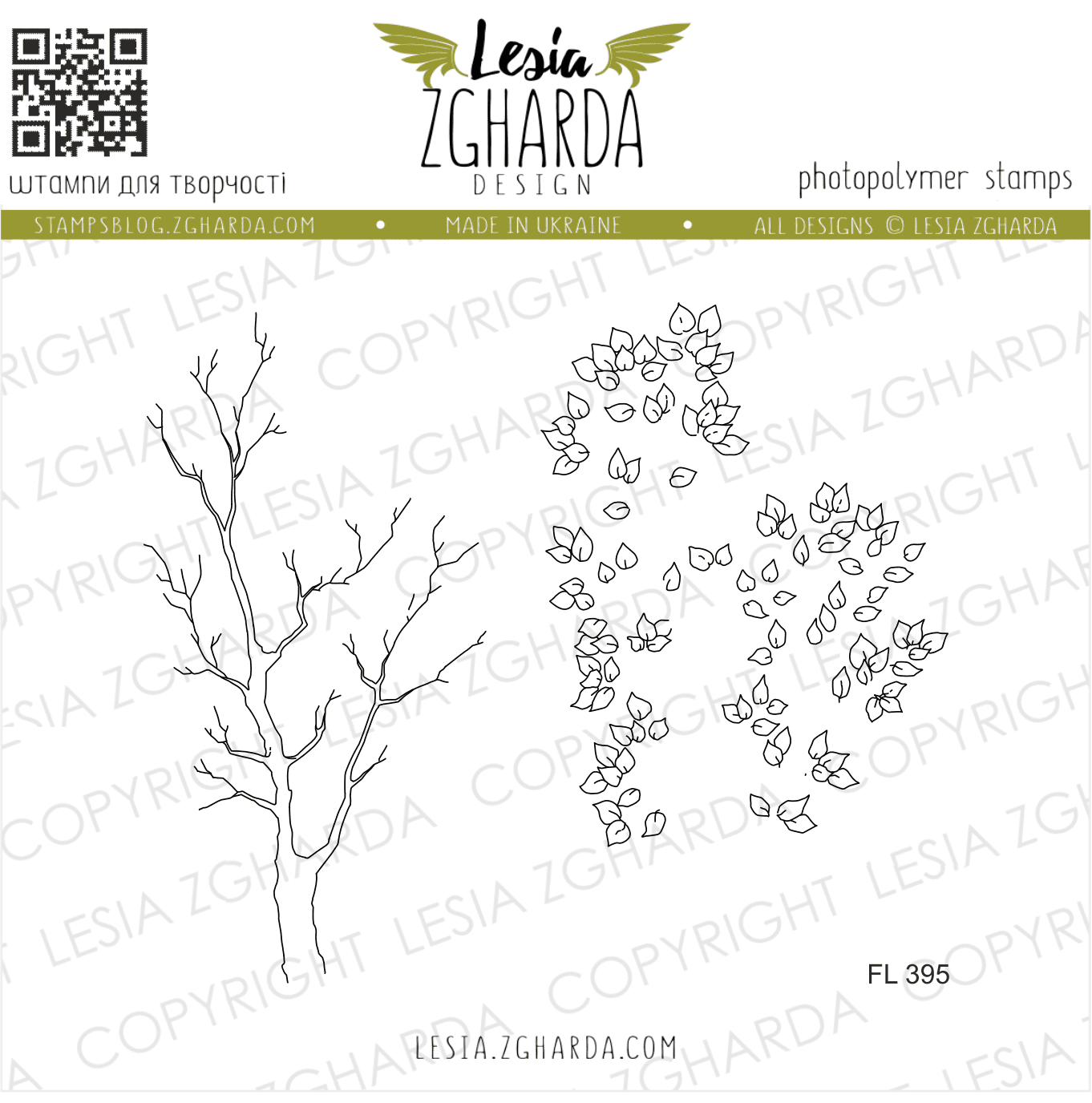 {FL395} Stamp Set "Spring tree (large)"