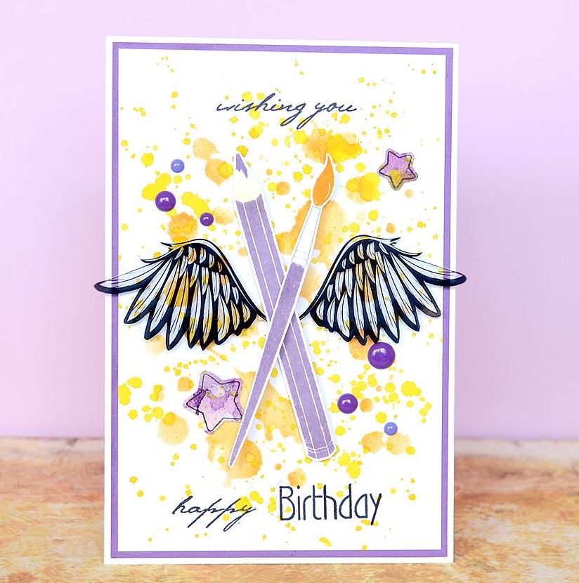 {StP031} Stamp Set "Steampunk Wings (large)"