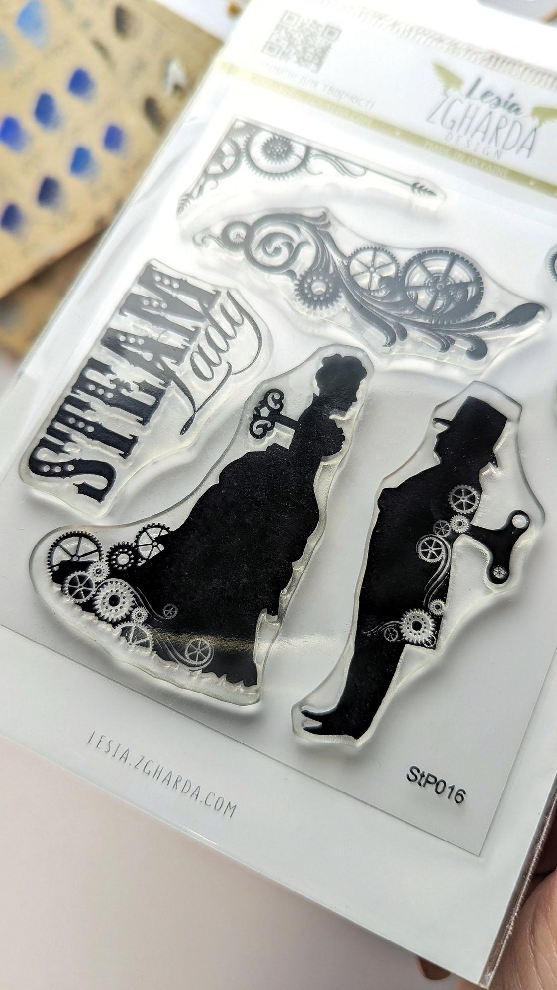 {StP016} Stamp Set "Steampunk Couple"