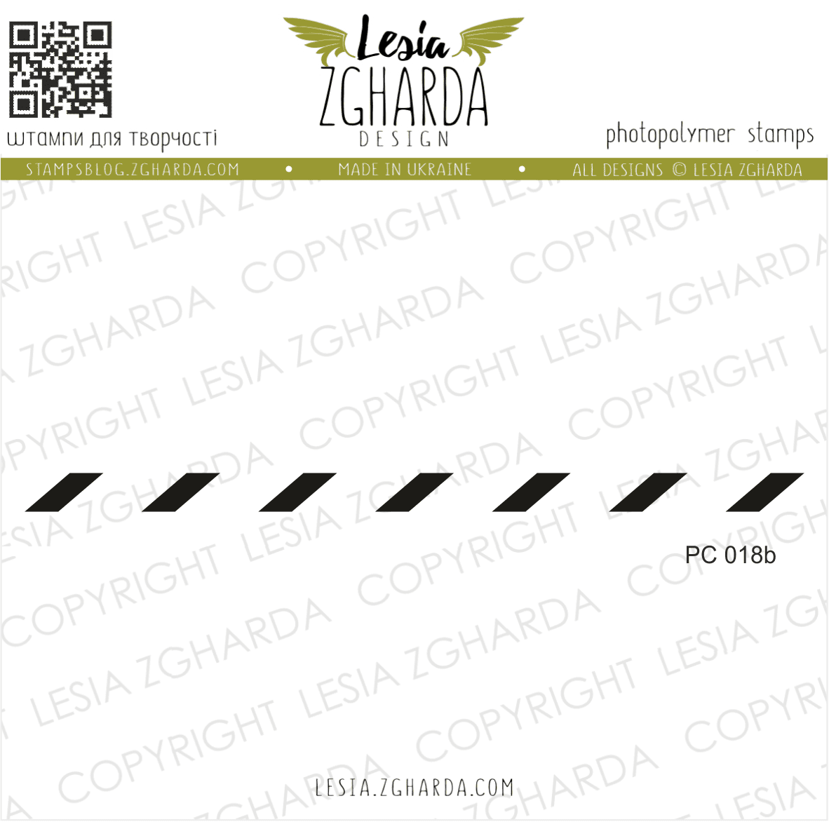 {PC018b} Stamp "Postmark Line Border"