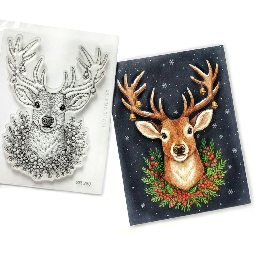 {SR280} Stamp "Christmas Reindeer"