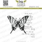 {FA072s} Stamp "Butterfly with a handwritten background"