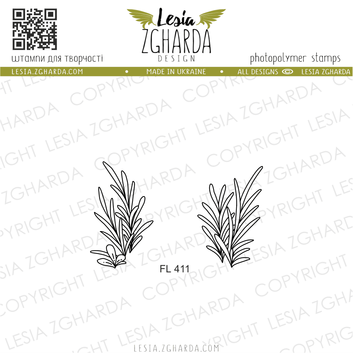 {FL411} Stamp Set “Grass”