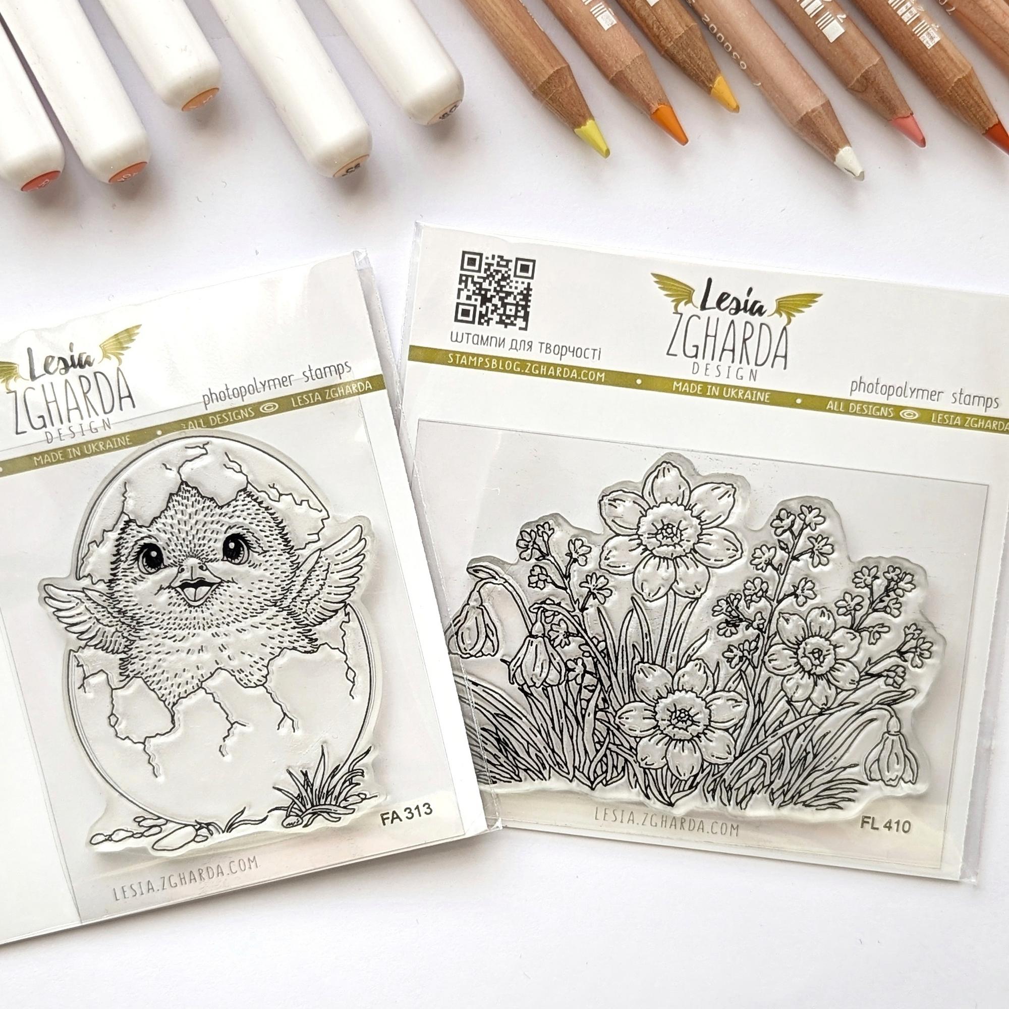 {FA313} Stamp “Little Duckling in the Egg”