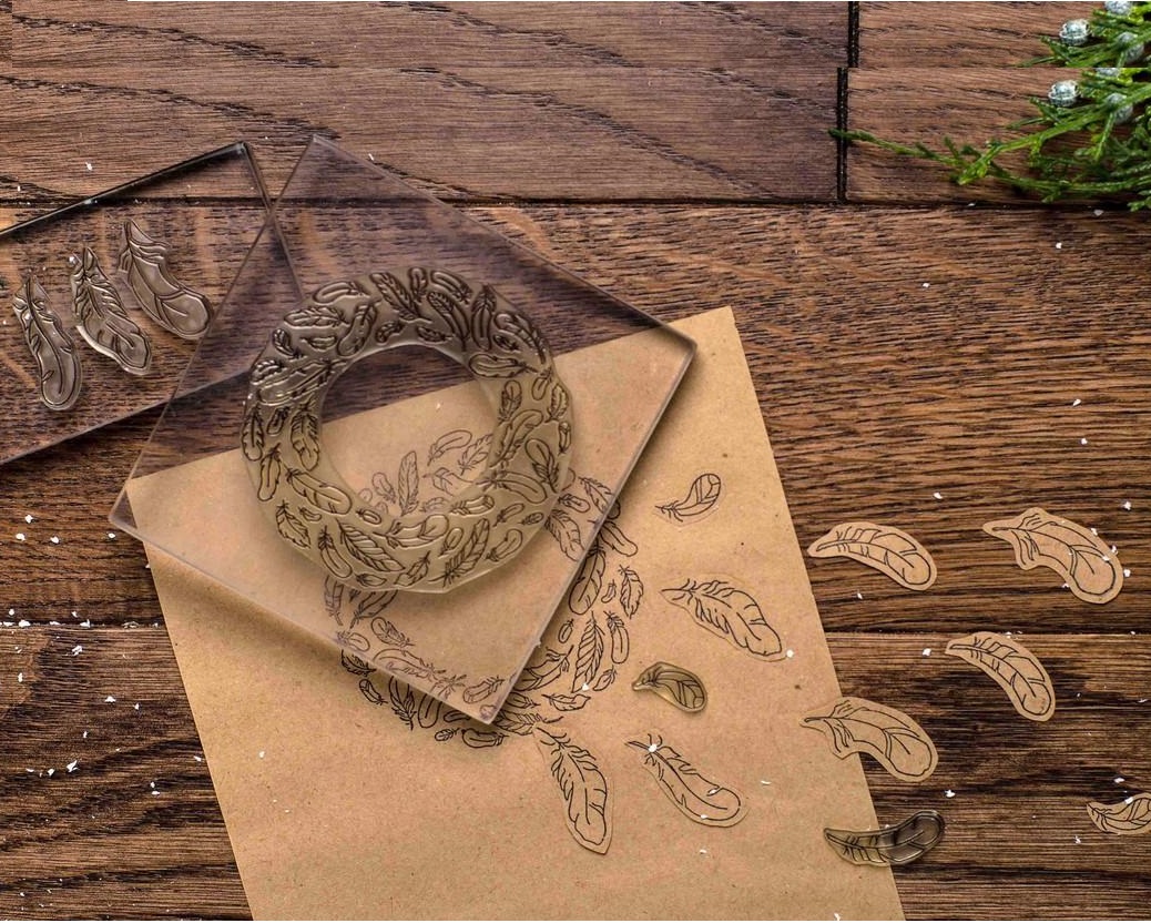 {FA106} Stamp Set "Large feather"