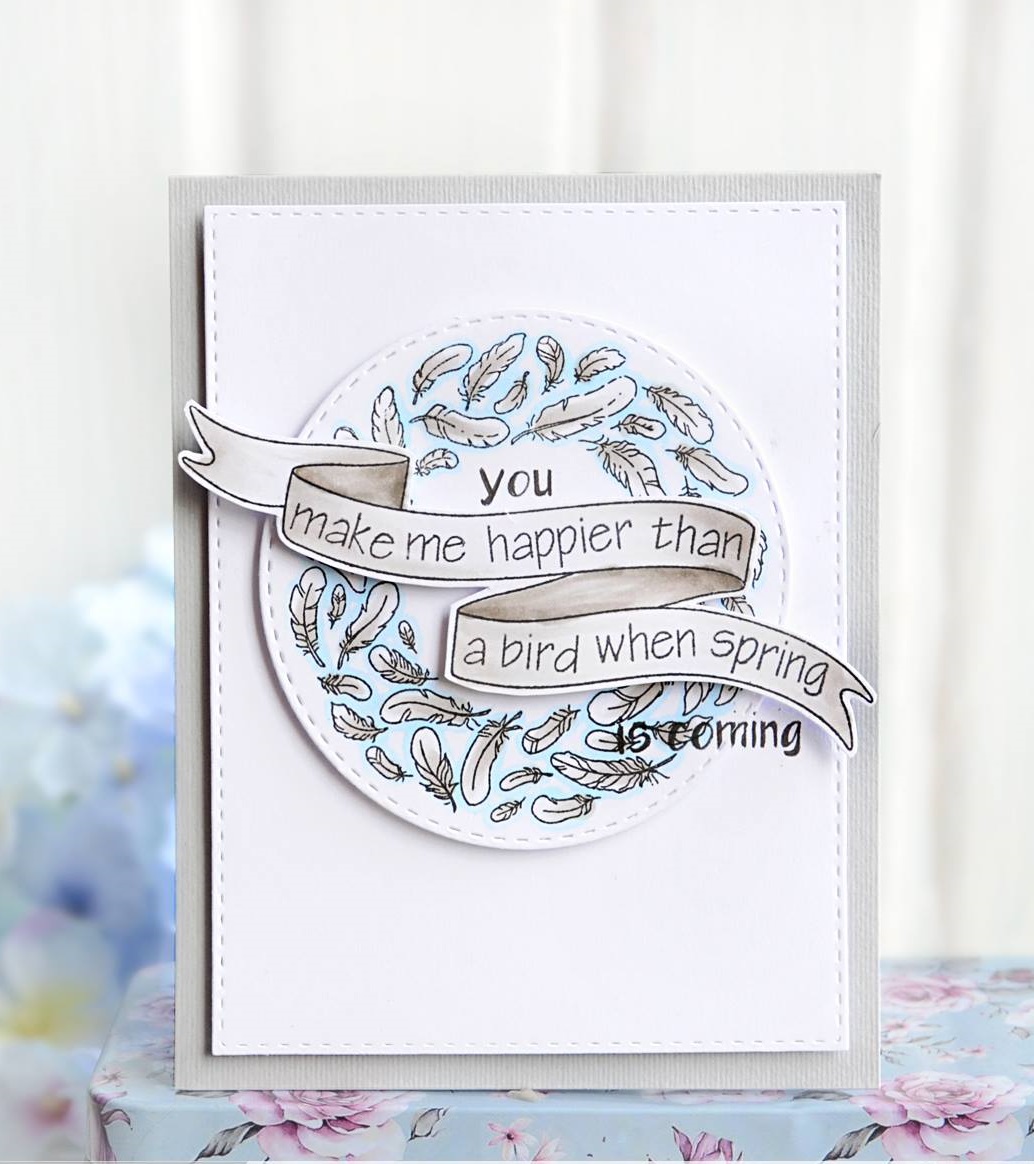 {FA107} Stamp Set "Feathers (small)"