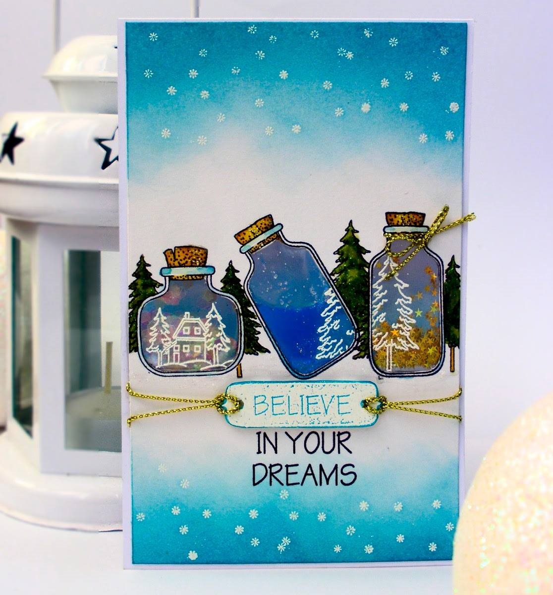 {SR207} Stamp "Christmas jar with stopper"