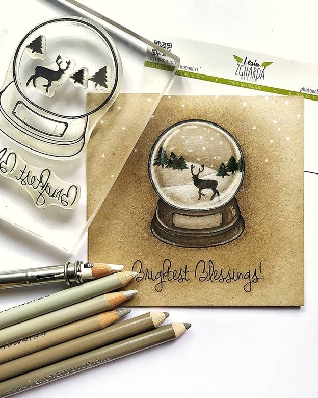 {SR209a} Stamp Set "Snow globe"