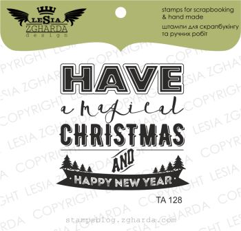 {TA128} Stamp "HAVE a magical CHRISTMAS and..."