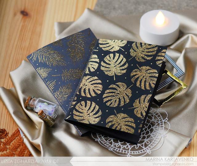 {FL188} Stamp "Monstera leaf - backdrop"