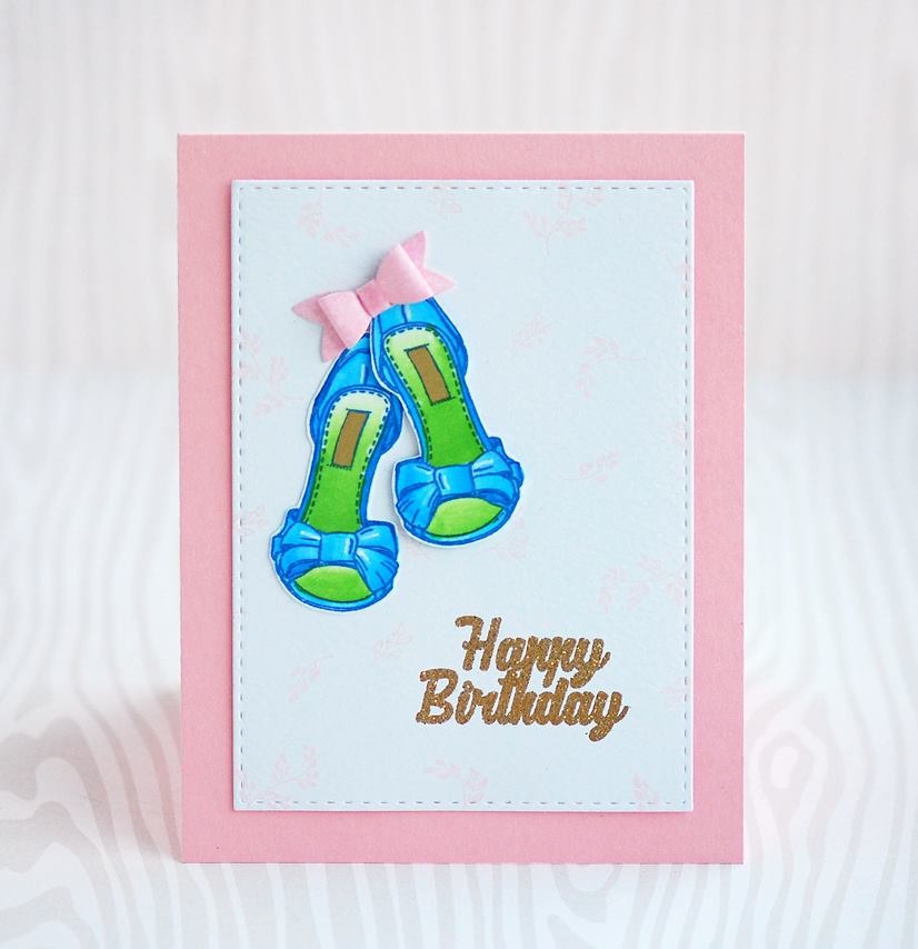 {RE083} Stamp "Sandals with ribbons"