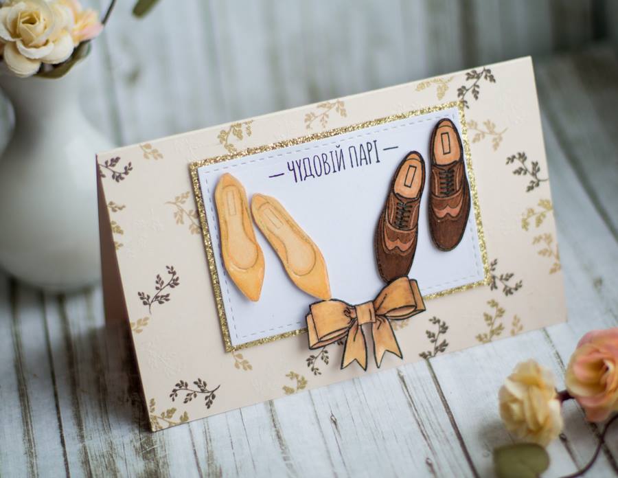 {RE086} Stamp Set "Shoes"Mr & Mrs""