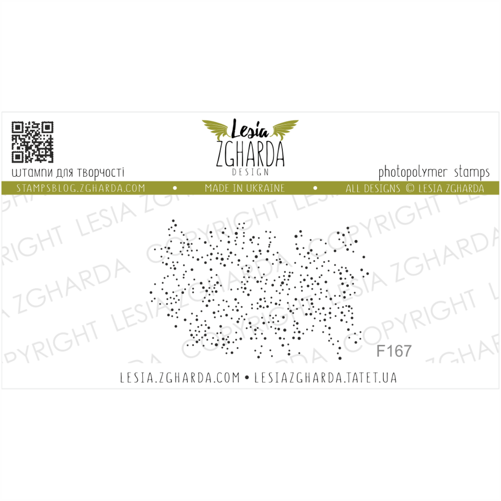 Image - Mini stars background stamp by Lesia Zgharda clear stamps