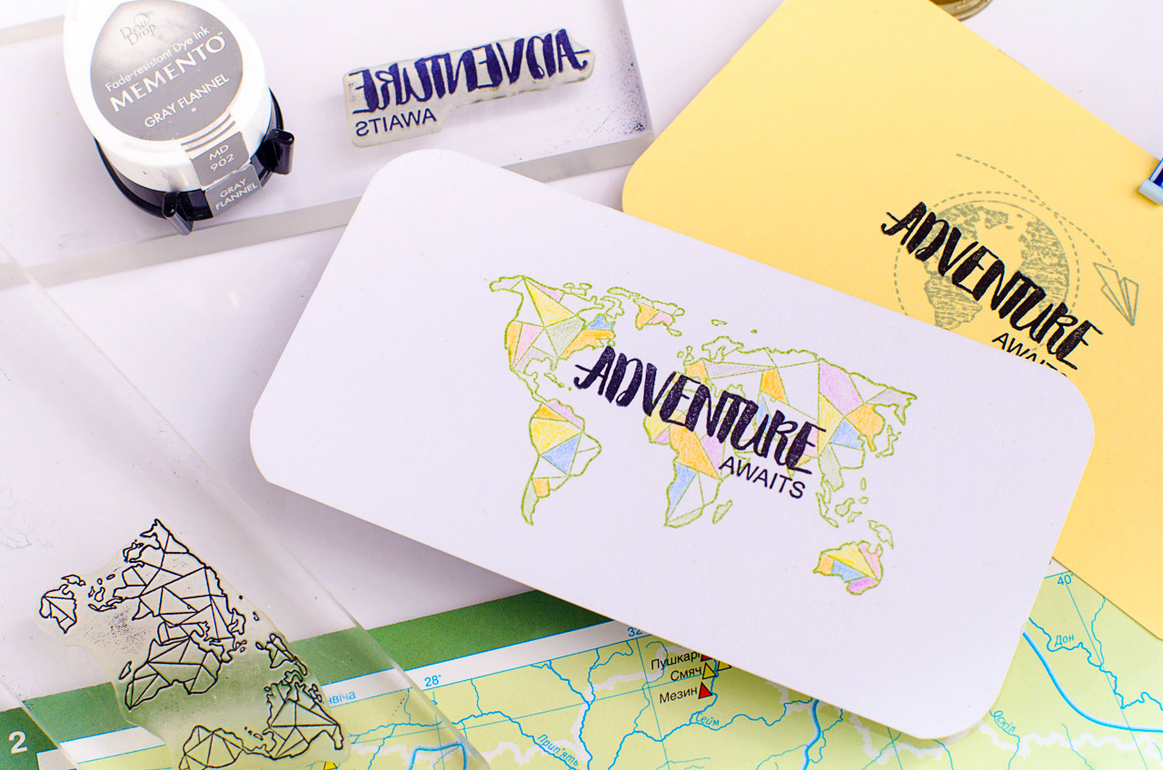 {TA136} Stamp "ADVENTURE awaits"