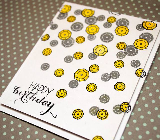 {N047} Stamp set "Sequins"