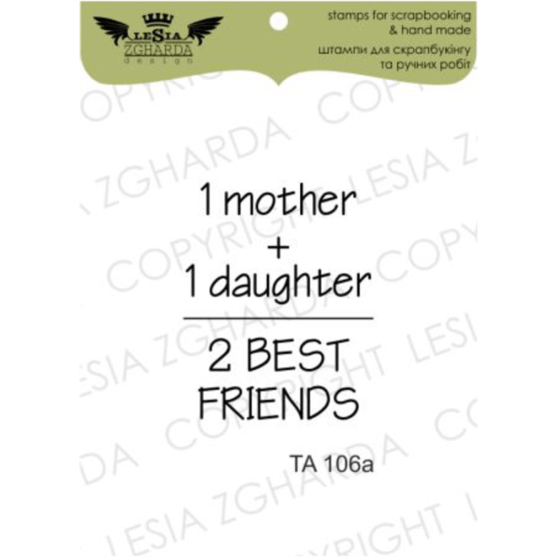 {TA106a} Stamp "1 mother + 1 daughter..."