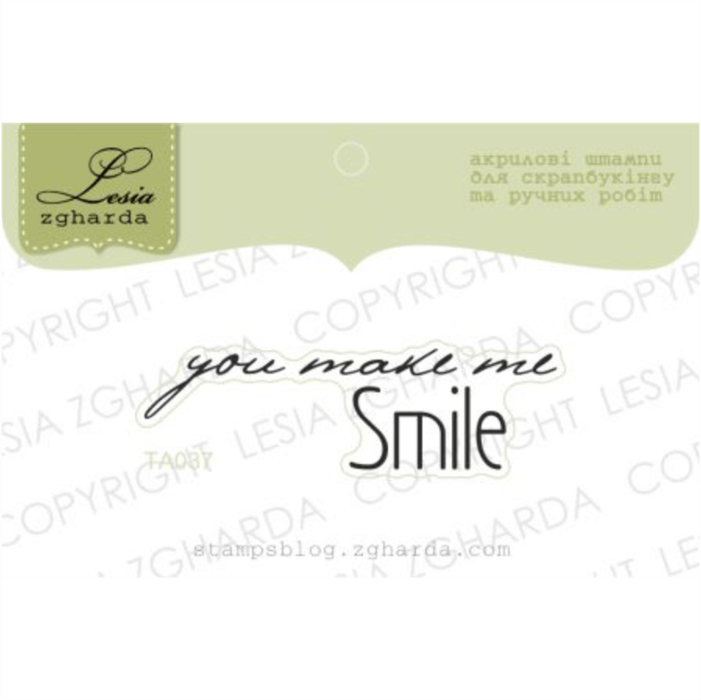 {TA037} Stamp "you make me SMILE"