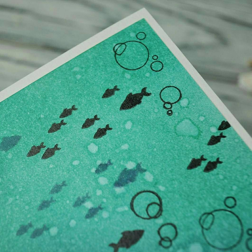 {S031} Stamp Set "Underwater bubbles"