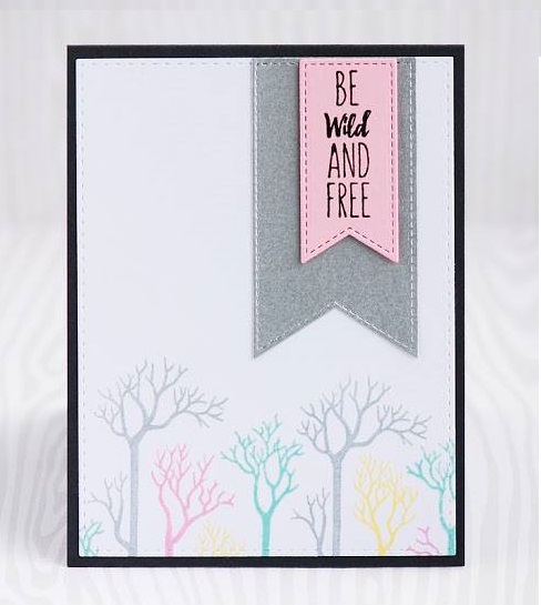 {TA116} Stamp ''Be wild and free''