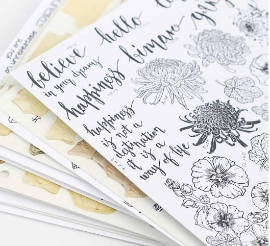 {FL150} Stamp set ''Dahlia flowers''