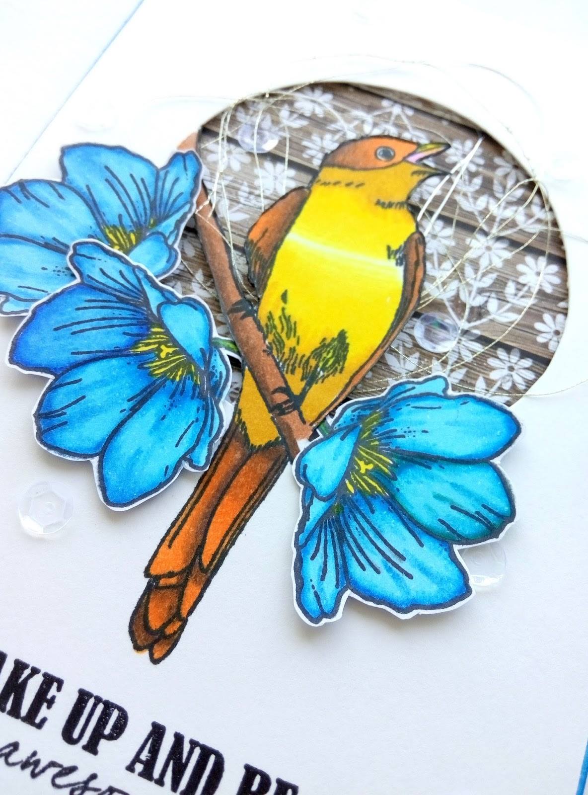 {FA081} Stamp set "Mother-bird with nest"