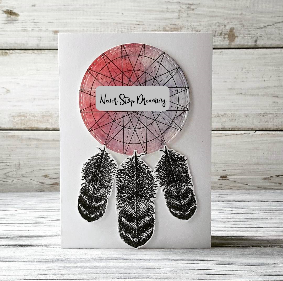 {FA074} Stamp set "Feathers"