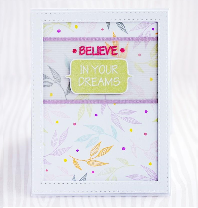 {FL135} Stamp "Twig with leaves"