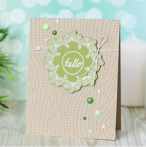 {TA076} Stamp "Hello"