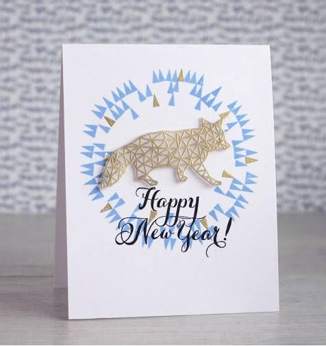 {FA063} Stamp "Fox (Triangles)"