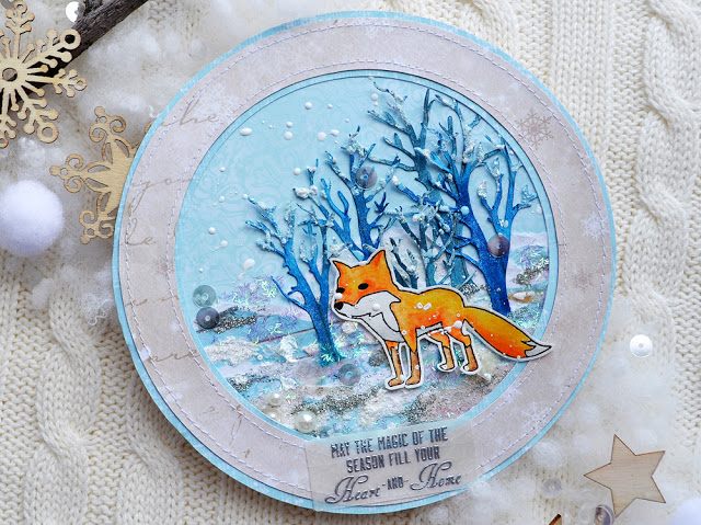 {FA068} Stamp "Fox (contour)"