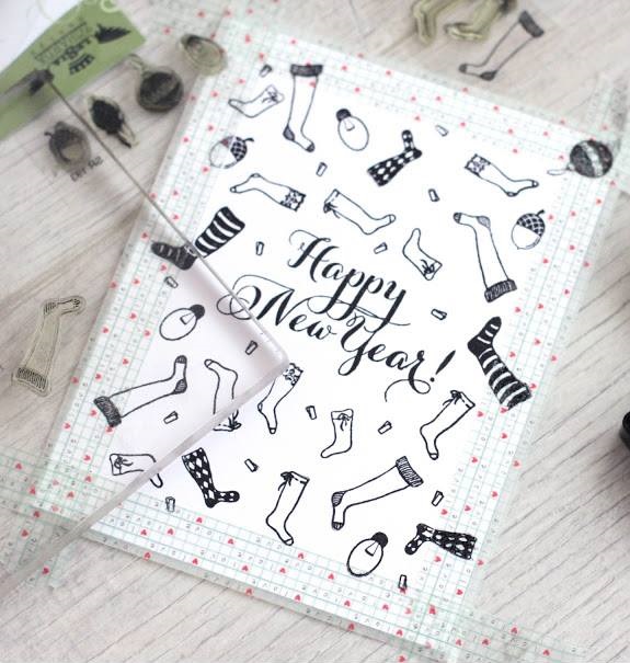 {SR193} Stamp Set "Balloon+bulb+acorn"