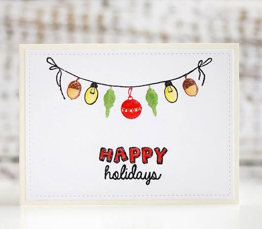 {SR198} Stamp "Happy holidays"