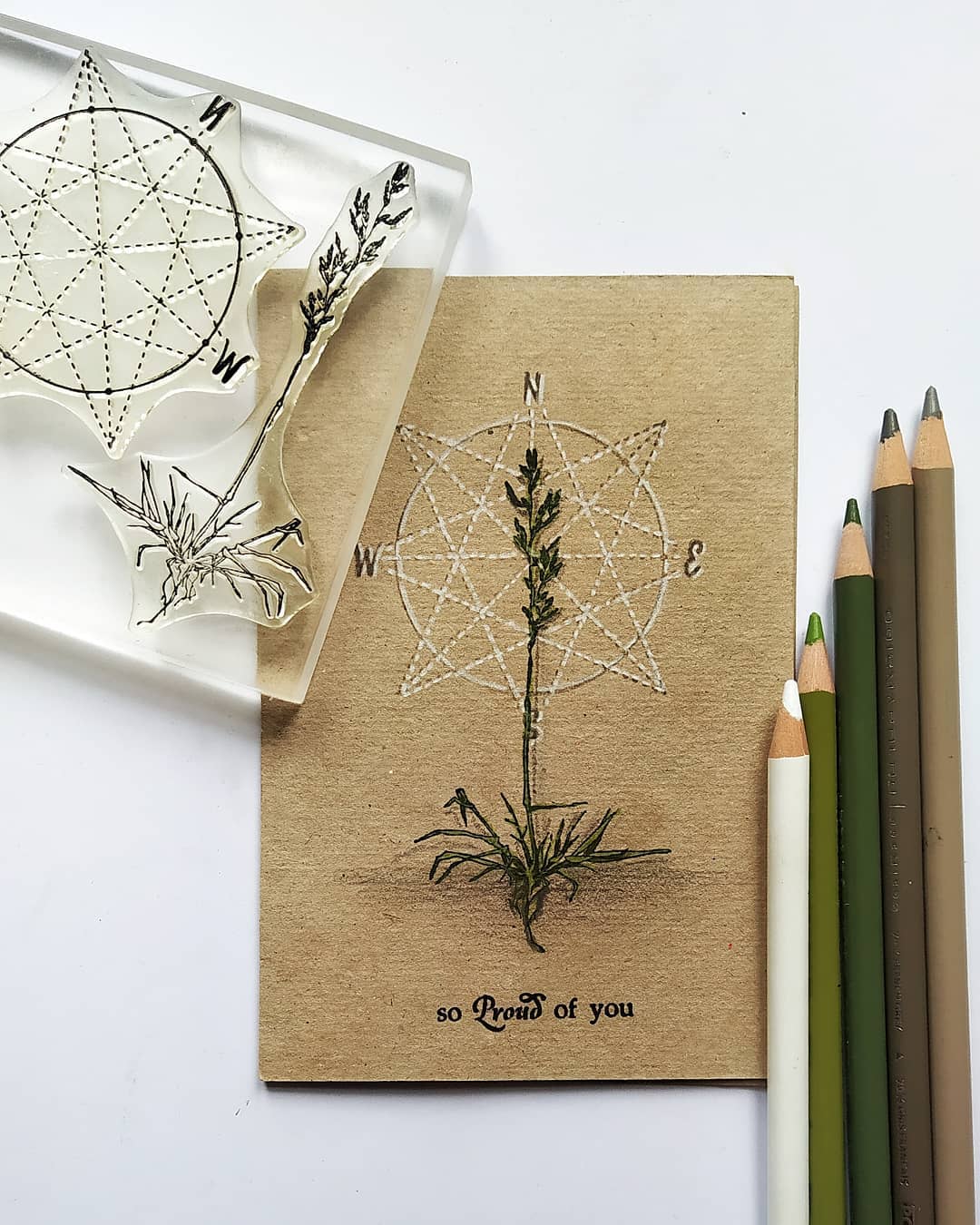 {FL079} Stamp Set "Grass with root"