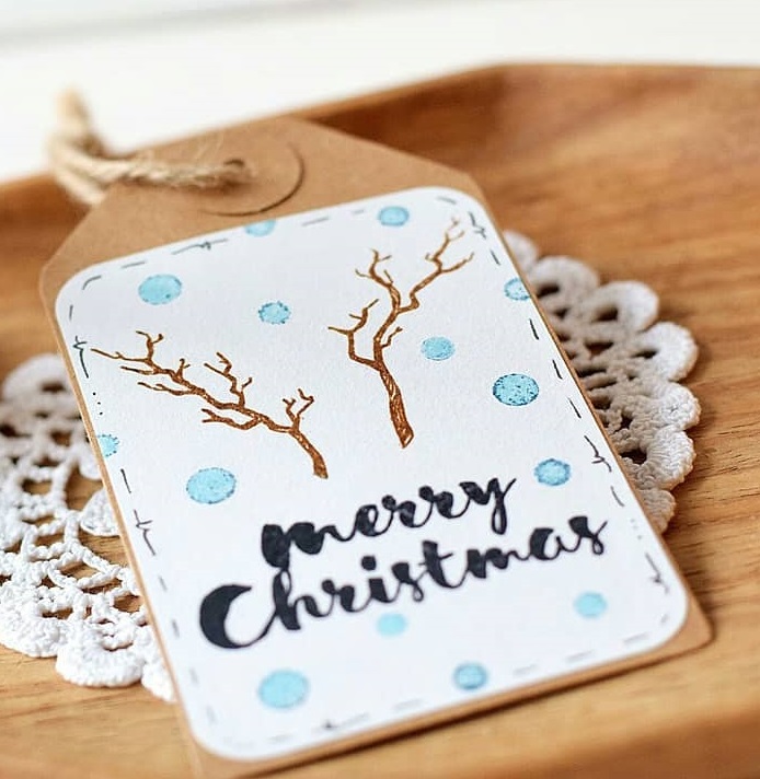 {SR219} Stamp Set "Branch and snowflakes"