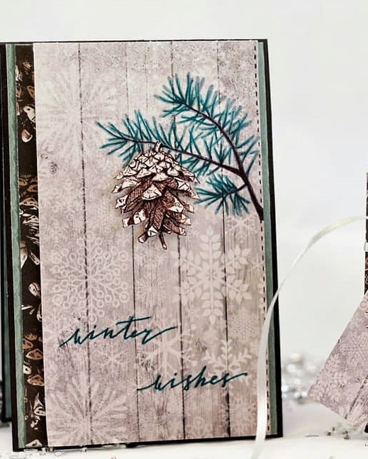 {FL221} Stamp "Branch of pine"