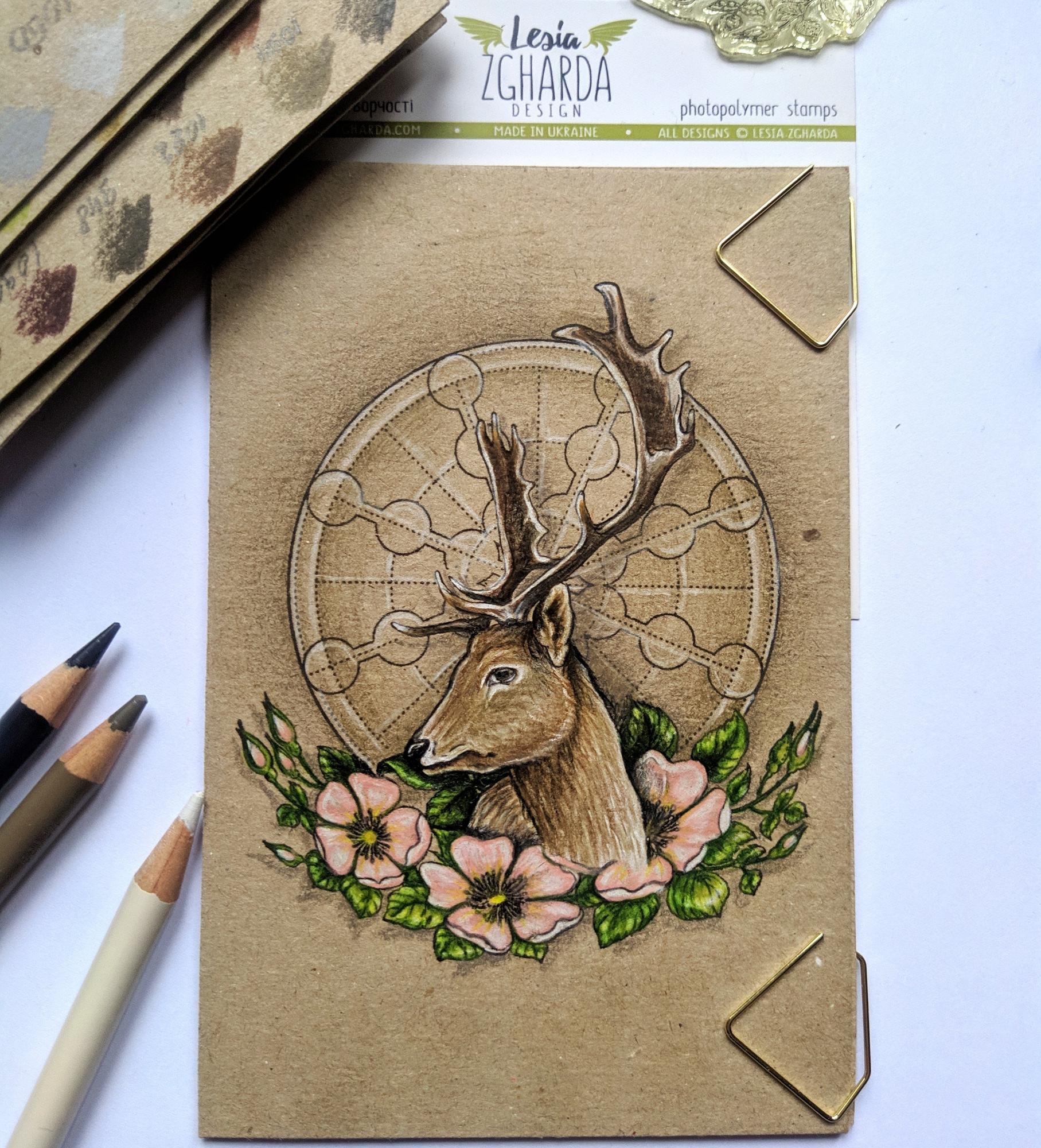 {F184} Stamp background "Geometric snowflake in a circle"