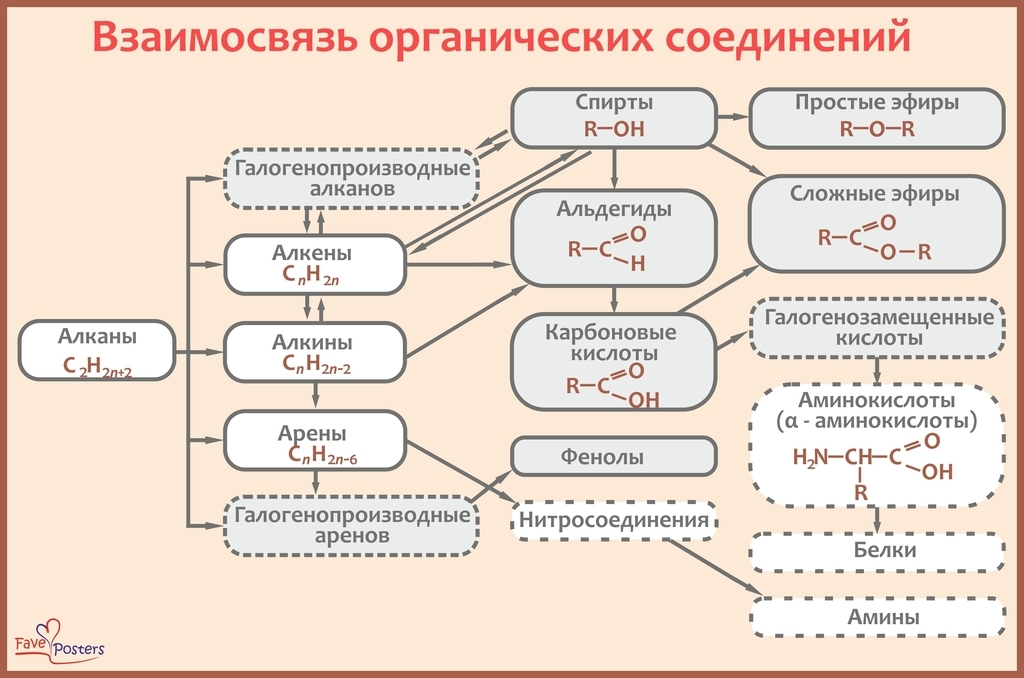 Генетическая связь карбоновых кислот с другими классами органических соединений отражена в схеме 11