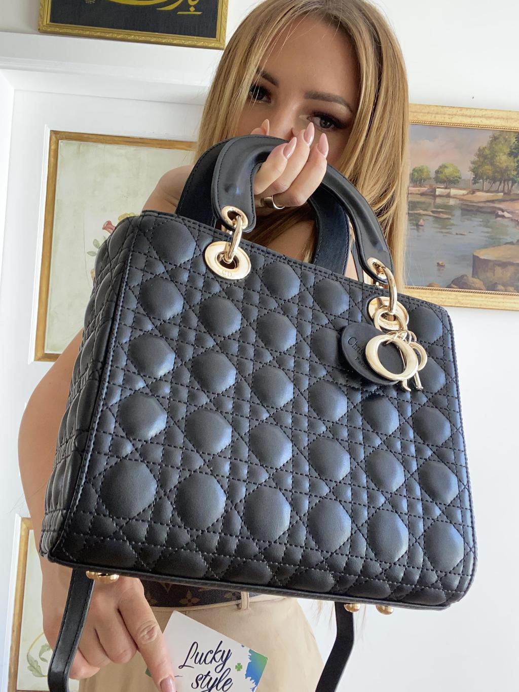 Dior black lady средняя 51217