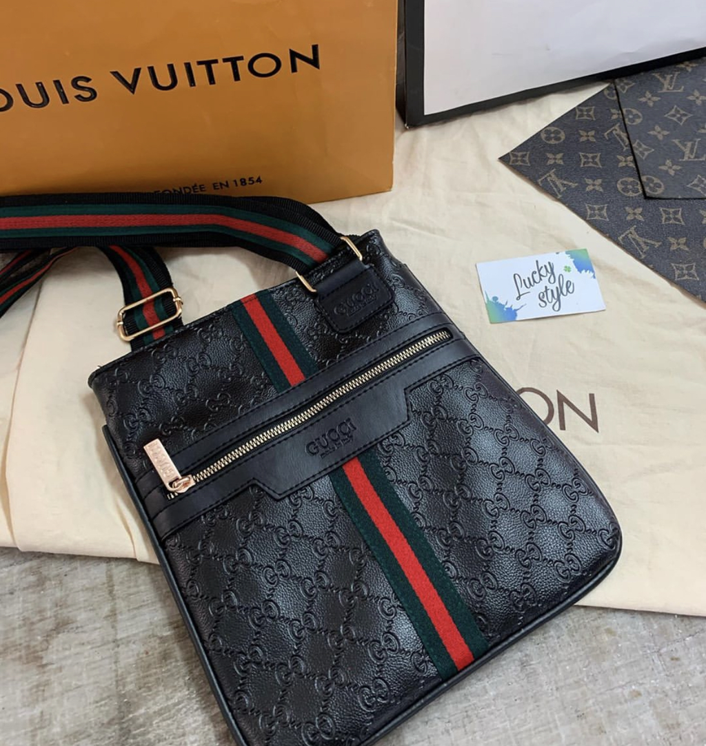 сумка на плечо для мужчин GUCCI black 51198