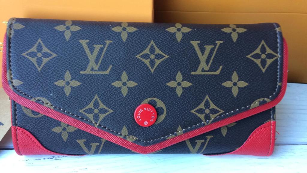 Кошелек lv monogram & red 51191