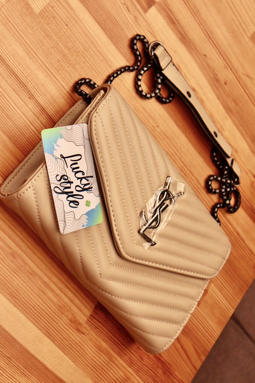 Сумка YSL бежевая мини коктейльная 51175