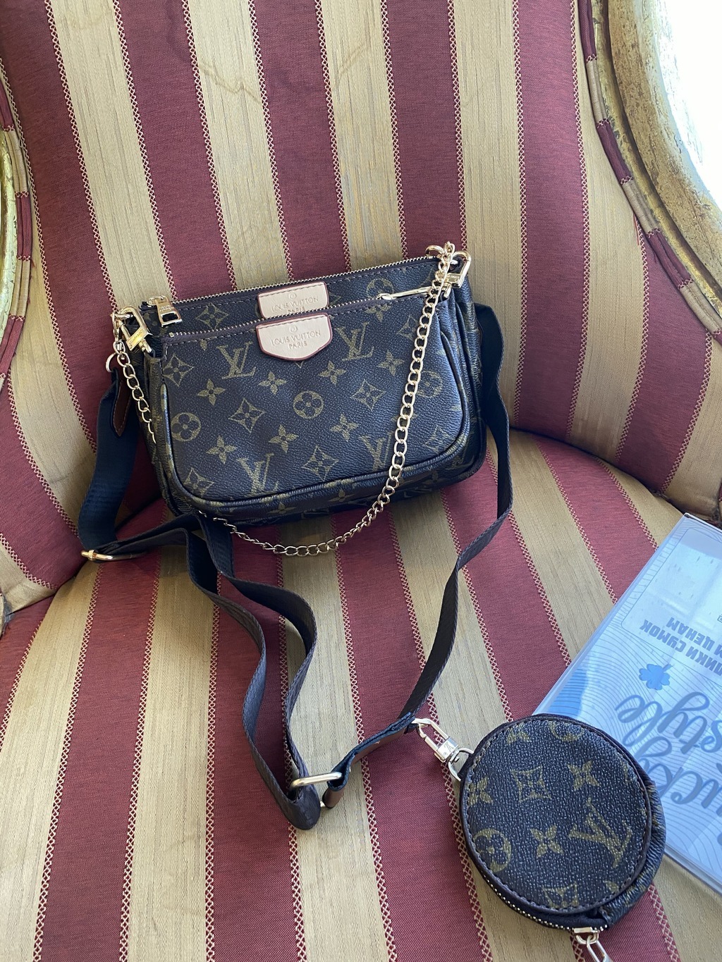 Louis Vuitton Milti Pochette Brown belt мультипушет 51116