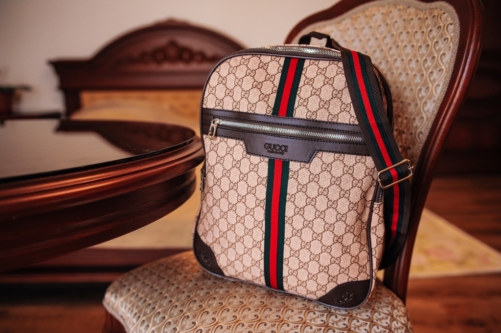 Большой рюкзак Gucci латте