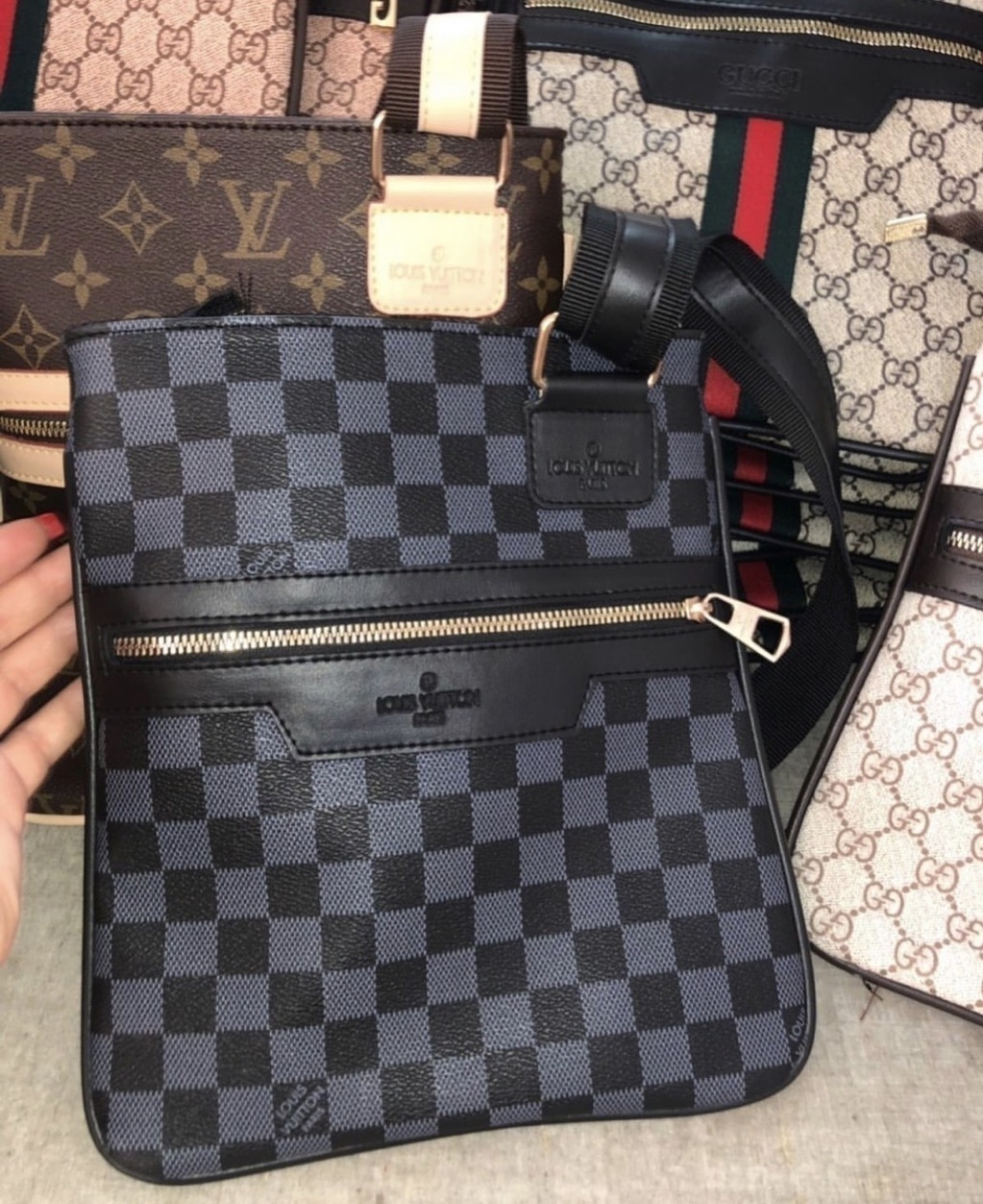 сумка прямоугольная через плечо