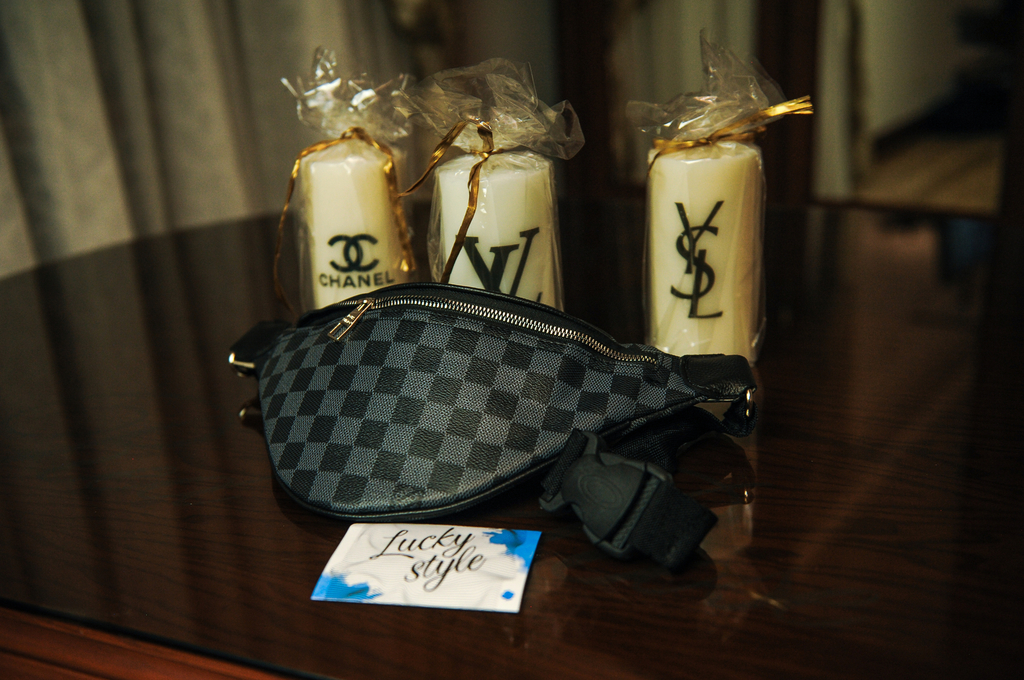 Серая мужская бананка сумка