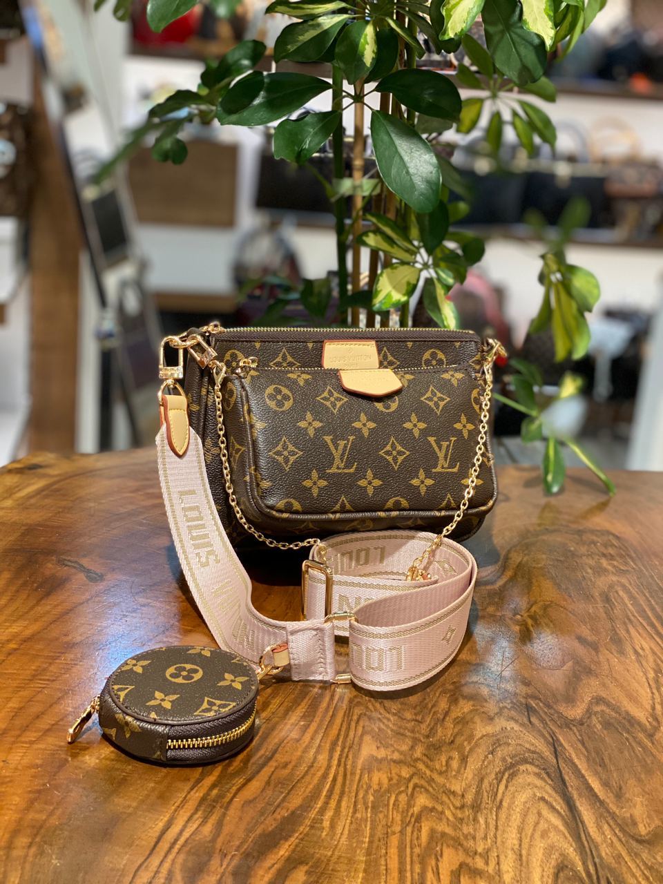 Коричневая Сумка Multi Pochette 0825